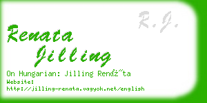 renata jilling business card